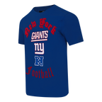 NFL NEW YORK GIANTS OLD ENGLISH T-SHIRT POUR HOMME (BLEU DODGER)