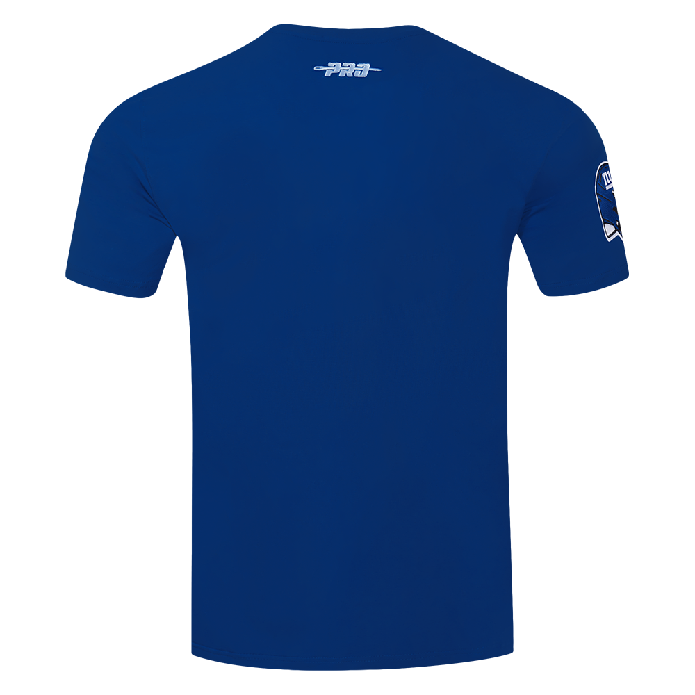 NFL NEW YORK GIANTS OLD ENGLISH T-SHIRT POUR HOMME (BLEU DODGER)