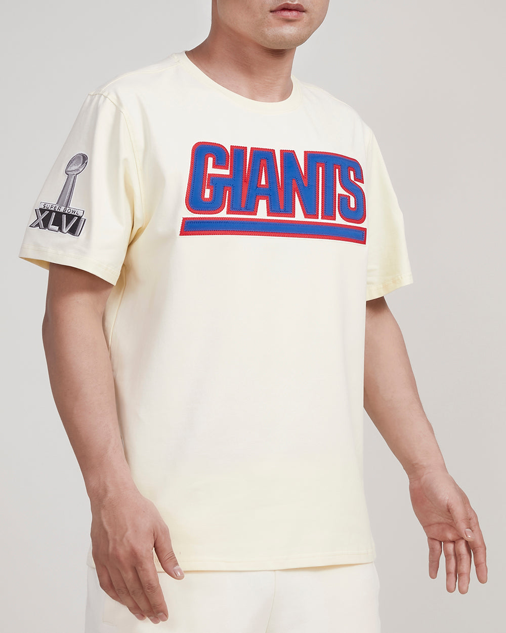 NFL NEW YORK GIANTS TACKLE TWILL MEN'S TEE (EGGSHELL)