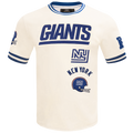 NFL NEW YORK GIANTS RETRO CLASSIC MEN'S TEE (EGGSHELL/DODGER BLUE)