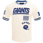 NFL NEW YORK GIANTS RETRO CLASSIC MEN'S TEE (EGGSHELL/DODGER BLUE)