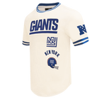 NFL NEW YORK GIANTS RETRO CLASSIC MEN'S TEE (EGGSHELL/DODGER BLUE)