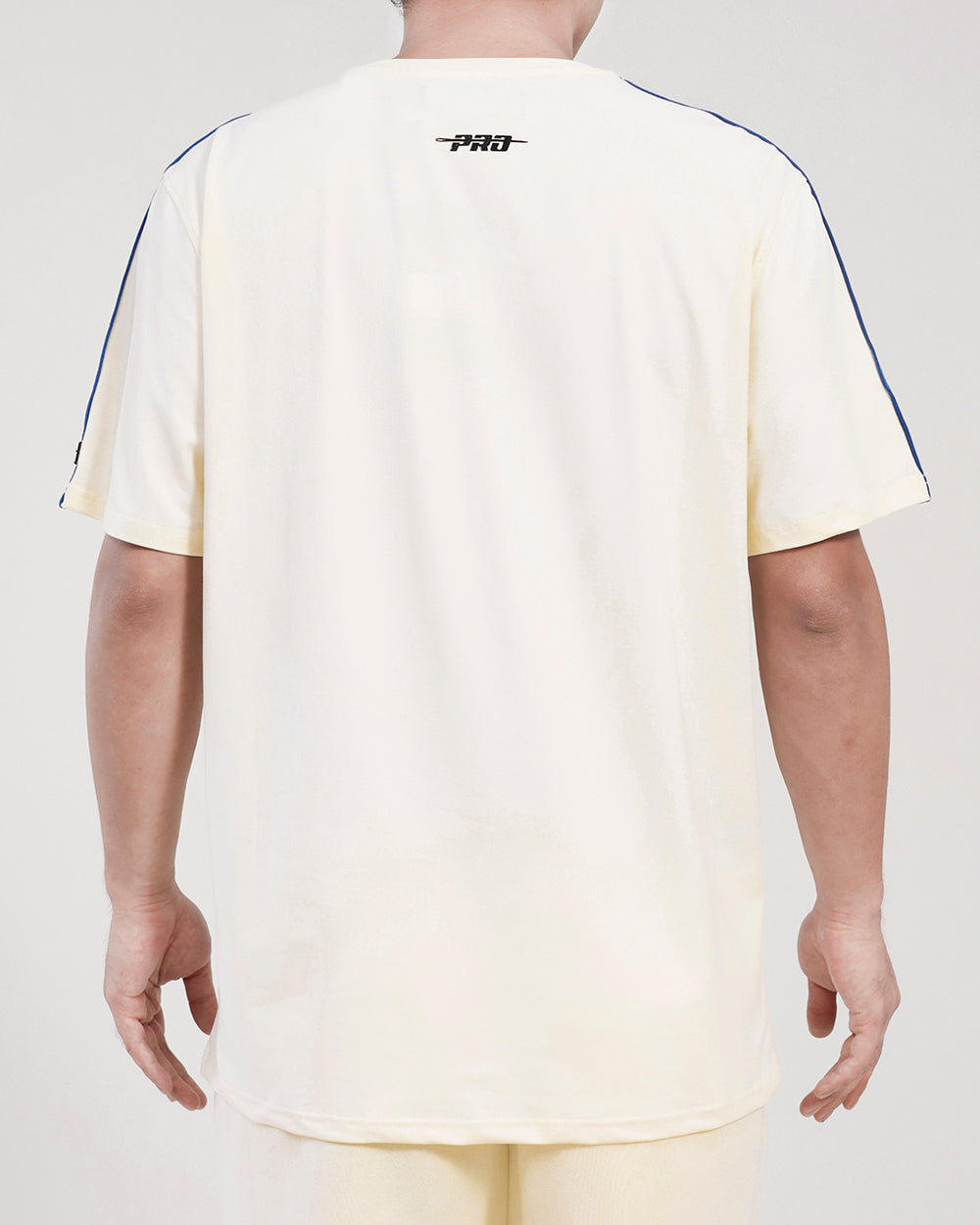 NFL NEW YORK GIANTS RETRO CLASSIC T-SHIRT À RAYURES POUR HOMME (COQUILLE D'ŒUF/BLEU DODGER)