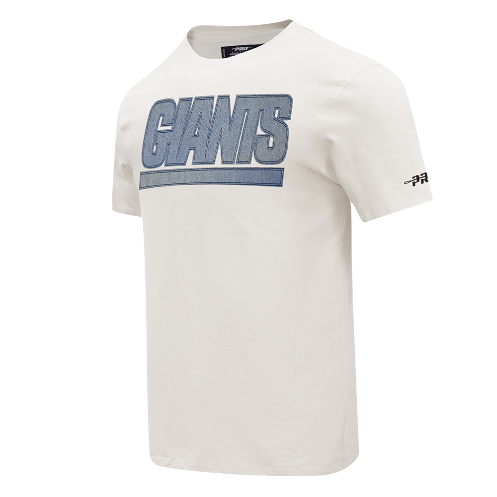 NFL NEW YORK GIANTS VARSITY BLUES T-SHIRT EN JERSEY SIMPLE POUR HOMME (LIN)