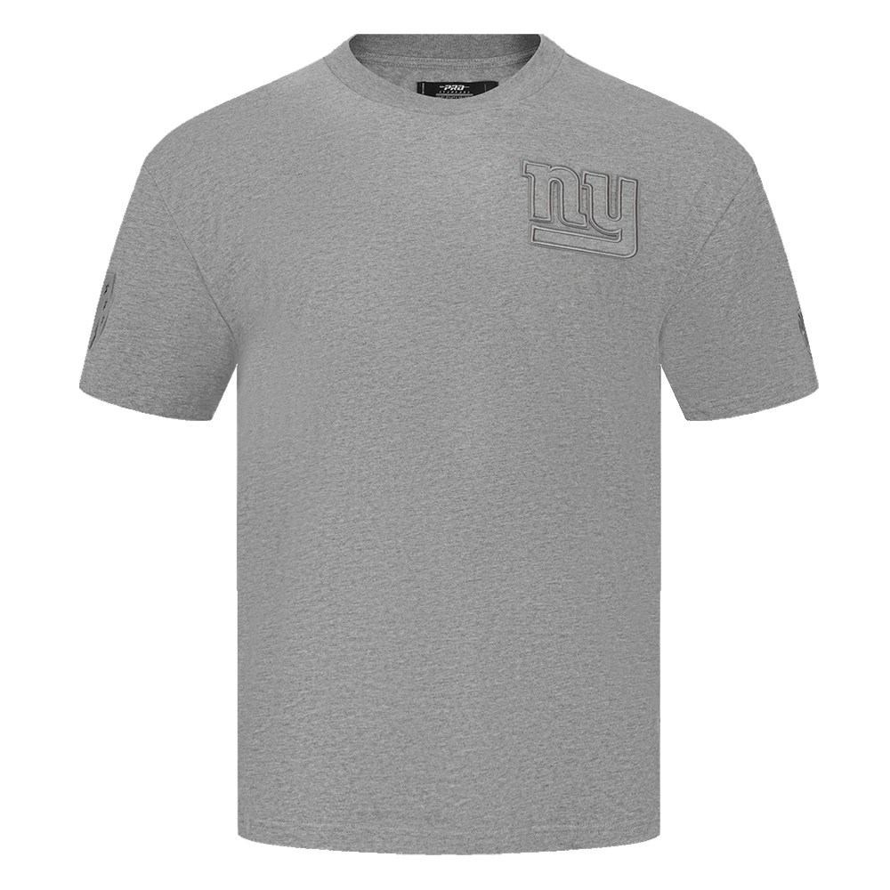NFL NEW YORK GIANTS NEUTRAL MEN'S DROP SHOULDER TEE (DARK HEATHER GRAY)