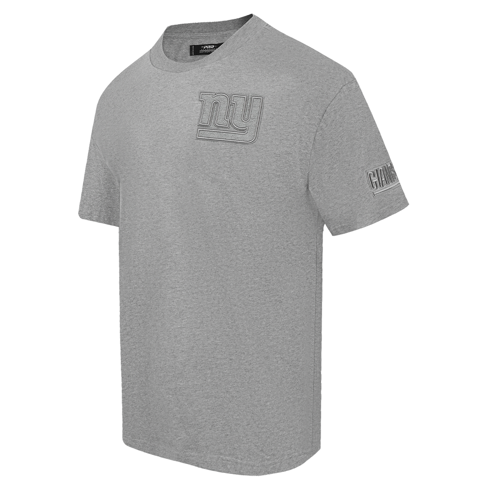 NFL NEW YORK GIANTS NEUTRAL MEN'S DROP SHOULDER TEE (DARK HEATHER GRAY)