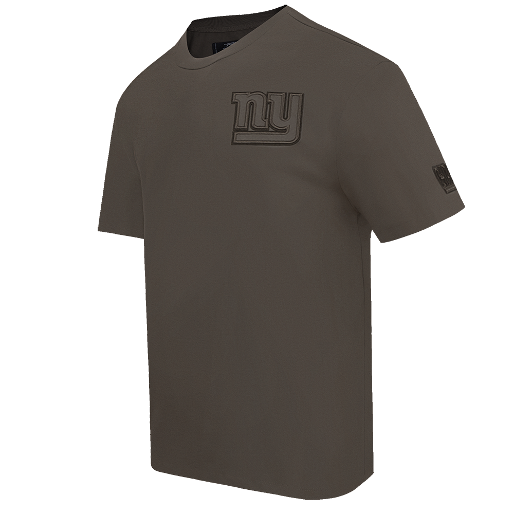 NFL NEW YORK GIANTS NEUTRAL MEN'S DROP SHOULDER TEE (DARK TAUPE)