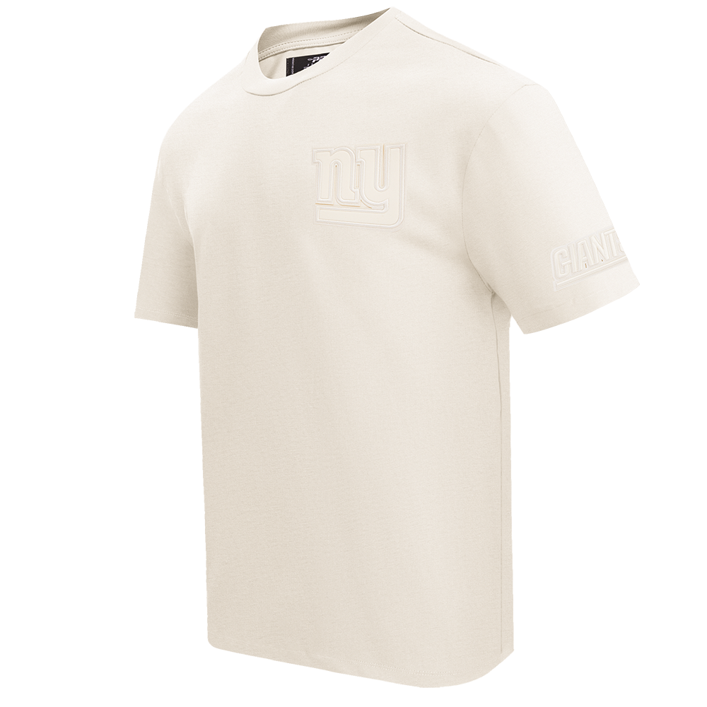 NFL NEW YORK GIANTS NEUTRAL DROP SHOULDER MEN'S TEE (EGGSHELL)