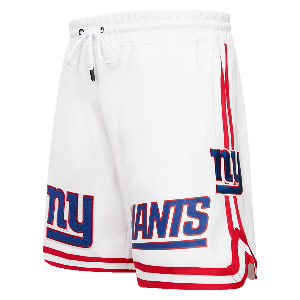 NFL NEW YORK GIANTS CLASSIC CHENILLE MEN'S DK SHORT (WHITE)