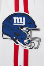 NFL NEW YORK GIANTS CLASSIC CHENILLE SHORT EN MAILLE DOUBLE POUR HOMME (BLANC)