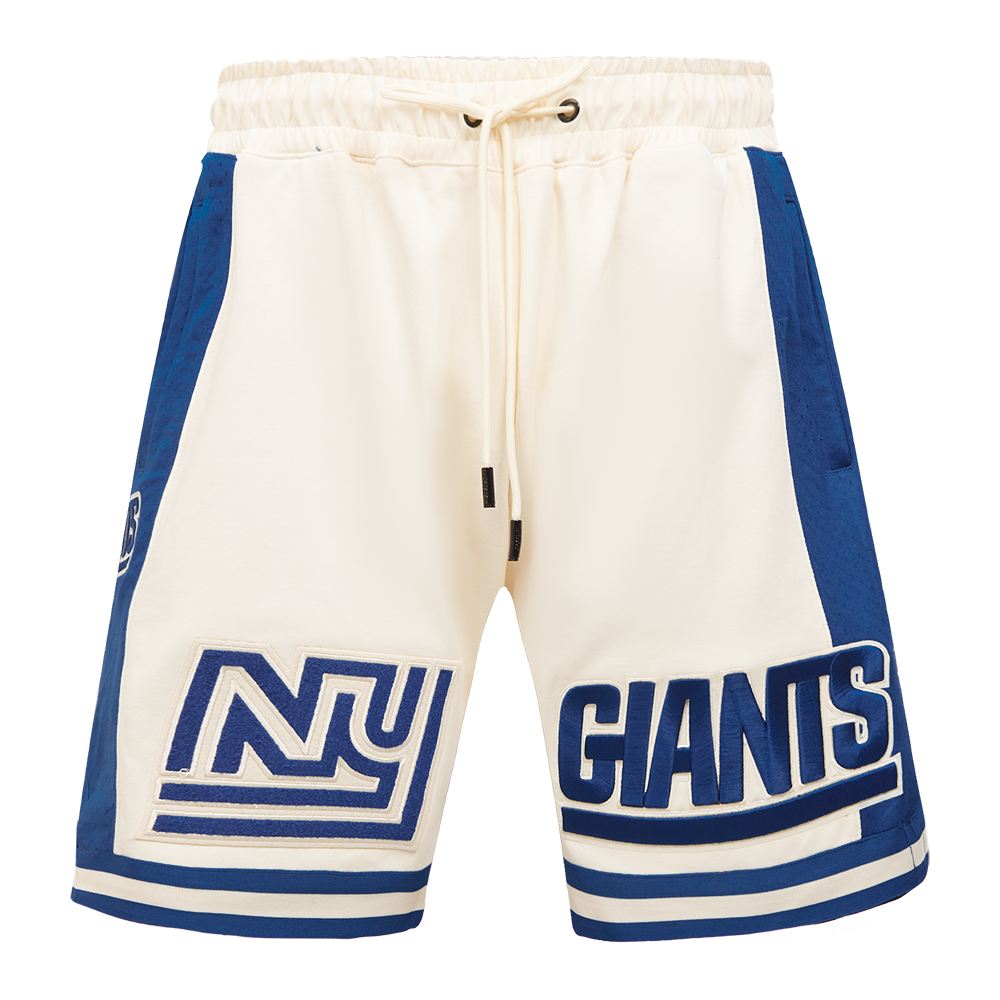 NFL NEW YORK GIANTS RETRO CLASSIC SHORT 2.0 POUR HOMME (COQUILLE D'ŒUF/BLEU DODGER)