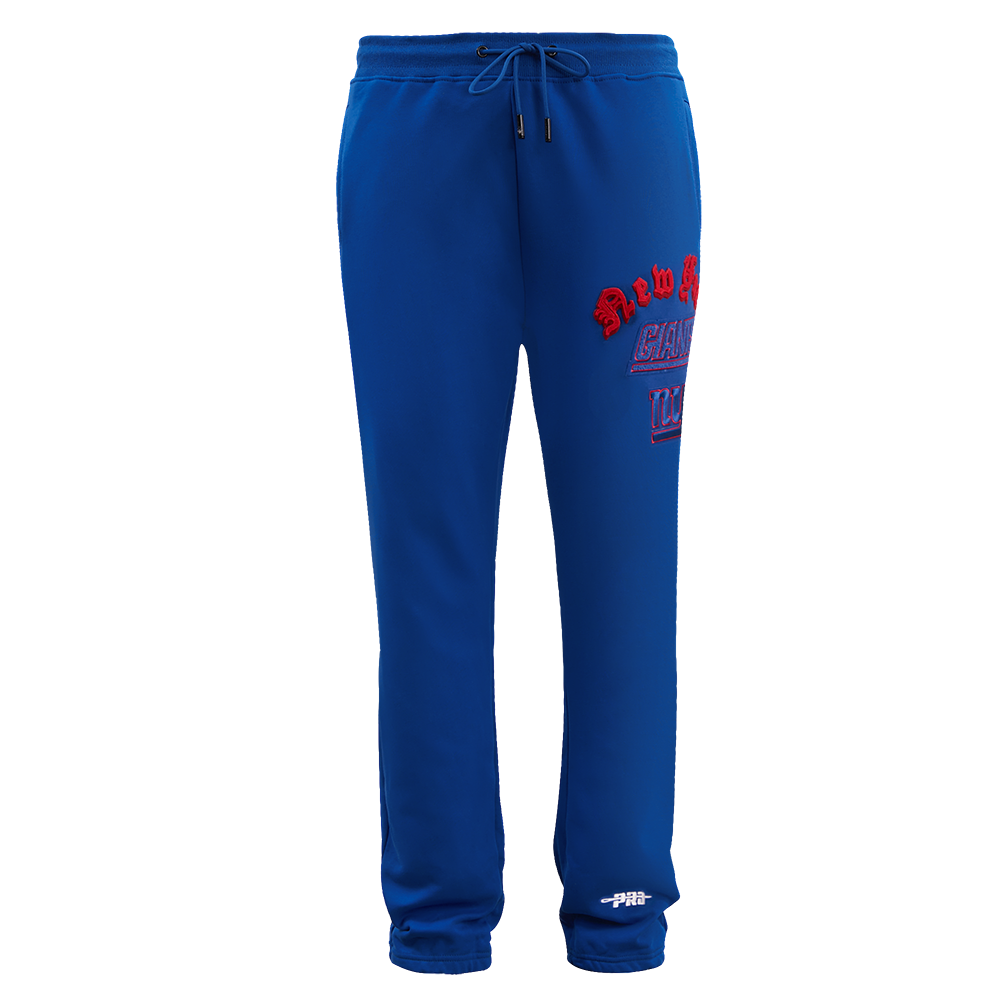 NFL NEW YORK GIANTS OLD ENGLISH LOGO MEN'S SWEATPANT (DOGERS BLUE)