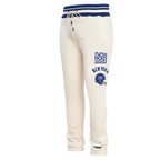 NFL NEW YORK GIANTS RETRO CLASSIC MEN'S FLC SWEATPANT (EGGSHELL/DODGER BLUE)