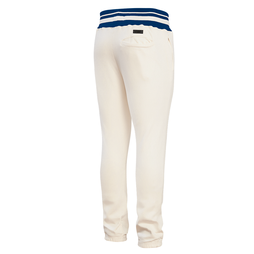 NFL NEW YORK GIANTS RETRO CLASSIC MEN'S FLC SWEATPANT (EGGSHELL/DODGER BLUE)