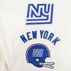 NFL NEW YORK GIANTS RETRO CLASSIC MEN'S FLC SWEATPANT (EGGSHELL/DODGER BLUE)