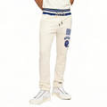 NFL NEW YORK GIANTS RETRO CLASSIC MEN'S FLC SWEATPANT (EGGSHELL/DODGER BLUE)