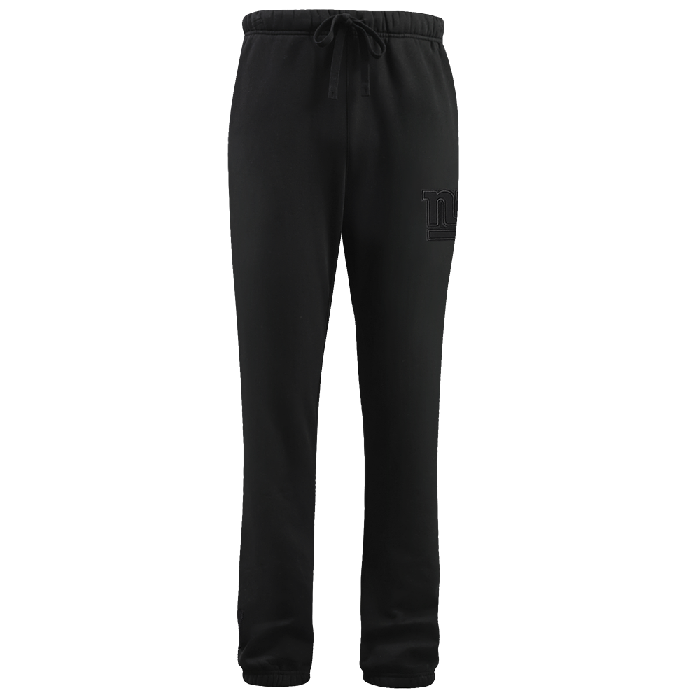NFL NEW YORK GIANTS NEUTRAL FLEECE SWEATPANT (BLACK)