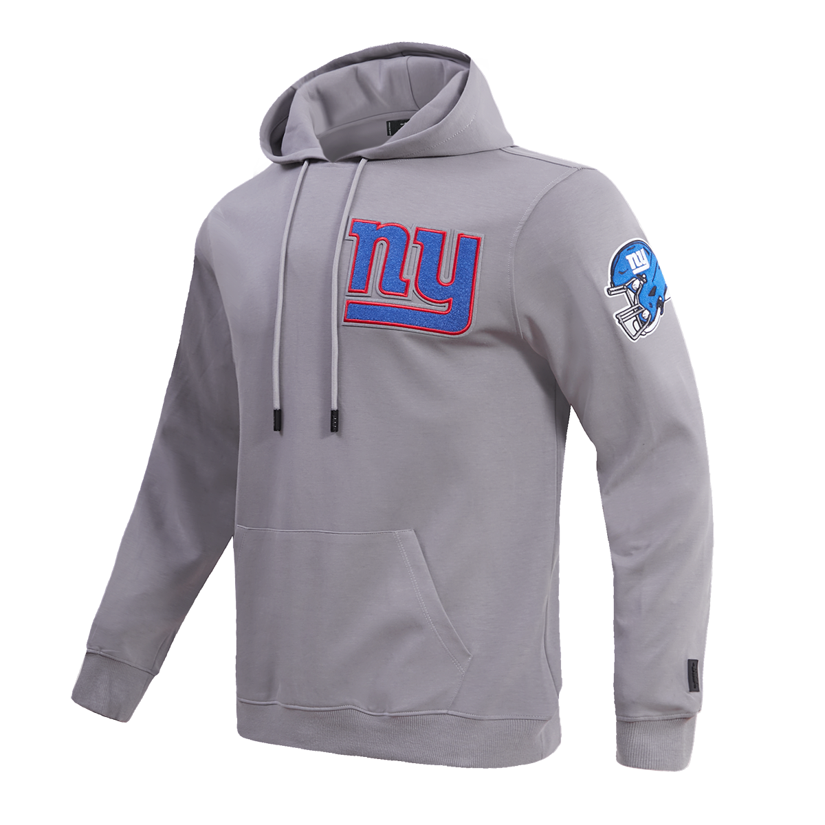 NFL NEW YORK GIANTS CLASSIC CHENILLE MEN'S PULLOVER HOODIE (GRAY)
