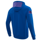 NFL NEW YORK GIANTS CLASSIC CHENILLE MEN'S FULL ZIP HOODIE  (DODGER BLUE)