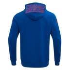 NFL NEW YORK GIANTS CLASSIC CHENILLE MEN'S FULL ZIP HOODIE  (DODGER BLUE)