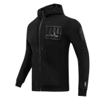 NFL NEW YORK GIANTS TRIPLE BLACK MEN'S DK FZ HOODIE (TRIPLE BLACK)