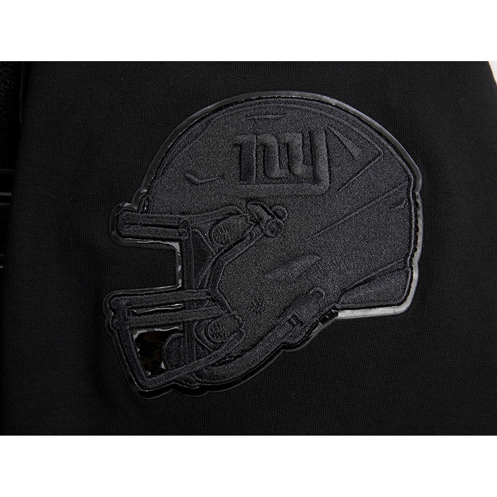 NFL NEW YORK GIANTS TRIPLE BLACK MEN'S DK FZ HOODIE (TRIPLE BLACK)