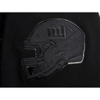 NFL NEW YORK GIANTS TRIPLE BLACK MEN'S DK FZ HOODIE (TRIPLE BLACK)