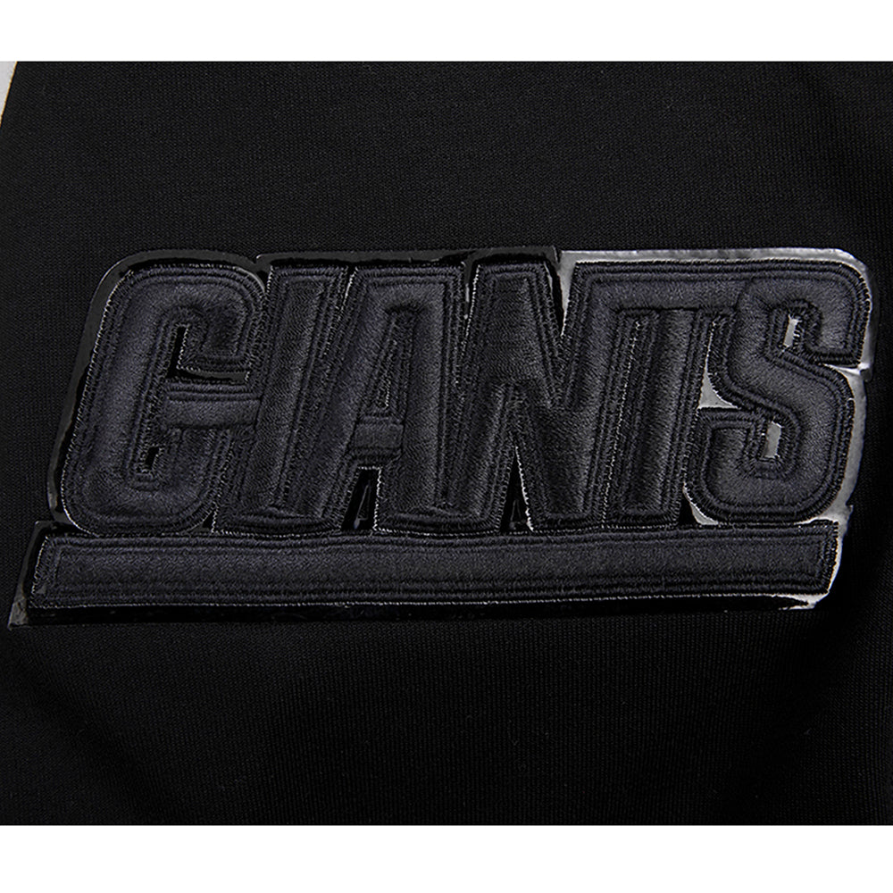 NFL NEW YORK GIANTS TRIPLE BLACK MEN'S DK FZ HOODIE (TRIPLE BLACK)