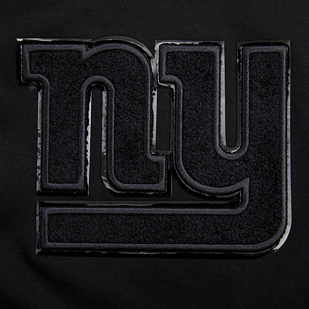 NFL NEW YORK GIANTS TRIPLE BLACK MEN'S DK FZ HOODIE (TRIPLE BLACK)
