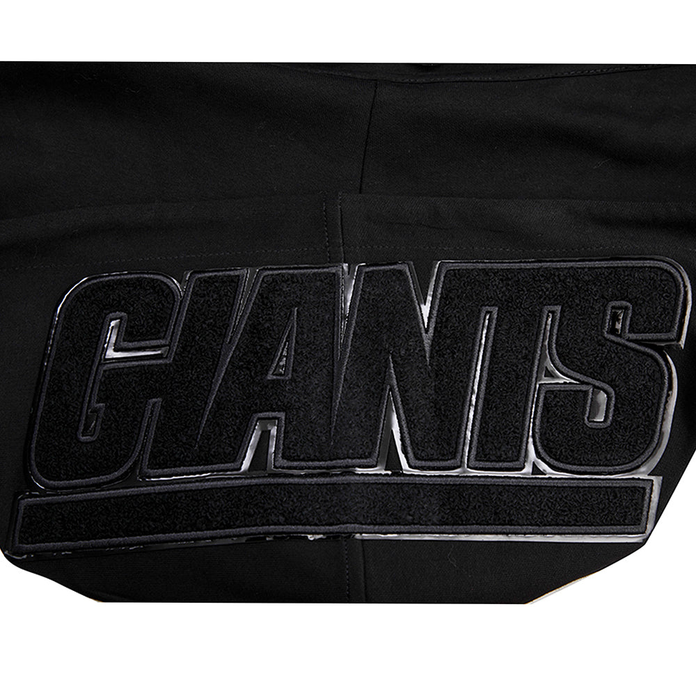 NFL NEW YORK GIANTS TRIPLE BLACK MEN'S DK FZ HOODIE (TRIPLE BLACK)