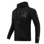 NFL NEW YORK GIANTS TRIPLE BLACK MEN'S DK FZ HOODIE (TRIPLE BLACK)