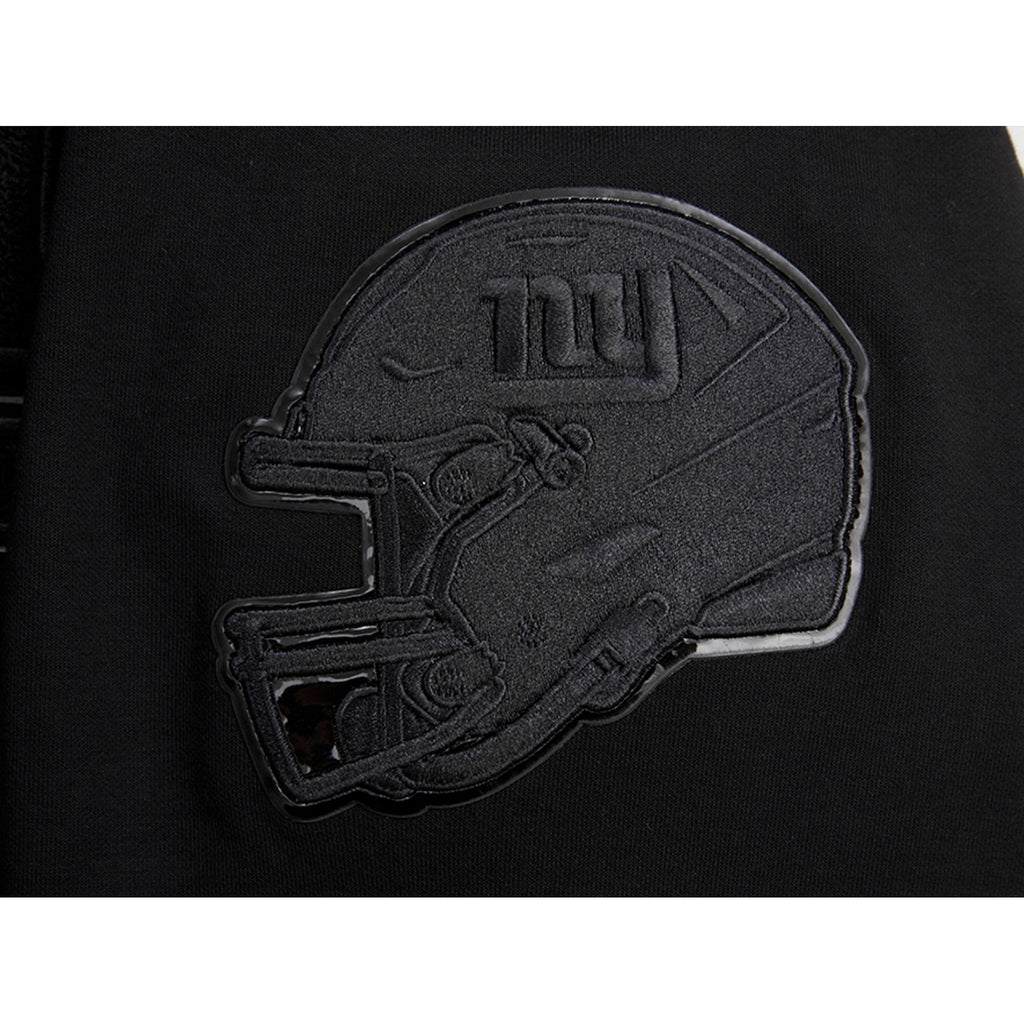 NFL NEW YORK GIANTS TRIPLE BLACK MEN'S DK FZ HOODIE (TRIPLE BLACK)