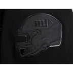 NFL NEW YORK GIANTS TRIPLE BLACK MEN'S DK FZ HOODIE (TRIPLE BLACK)