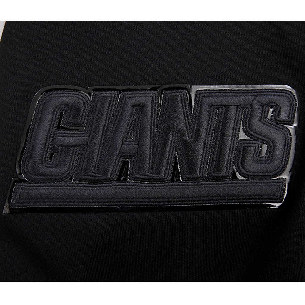 NFL NEW YORK GIANTS TRIPLE BLACK MEN'S DK FZ HOODIE (TRIPLE BLACK)