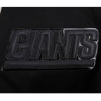 NFL NEW YORK GIANTS TRIPLE BLACK MEN'S DK FZ HOODIE (TRIPLE BLACK)