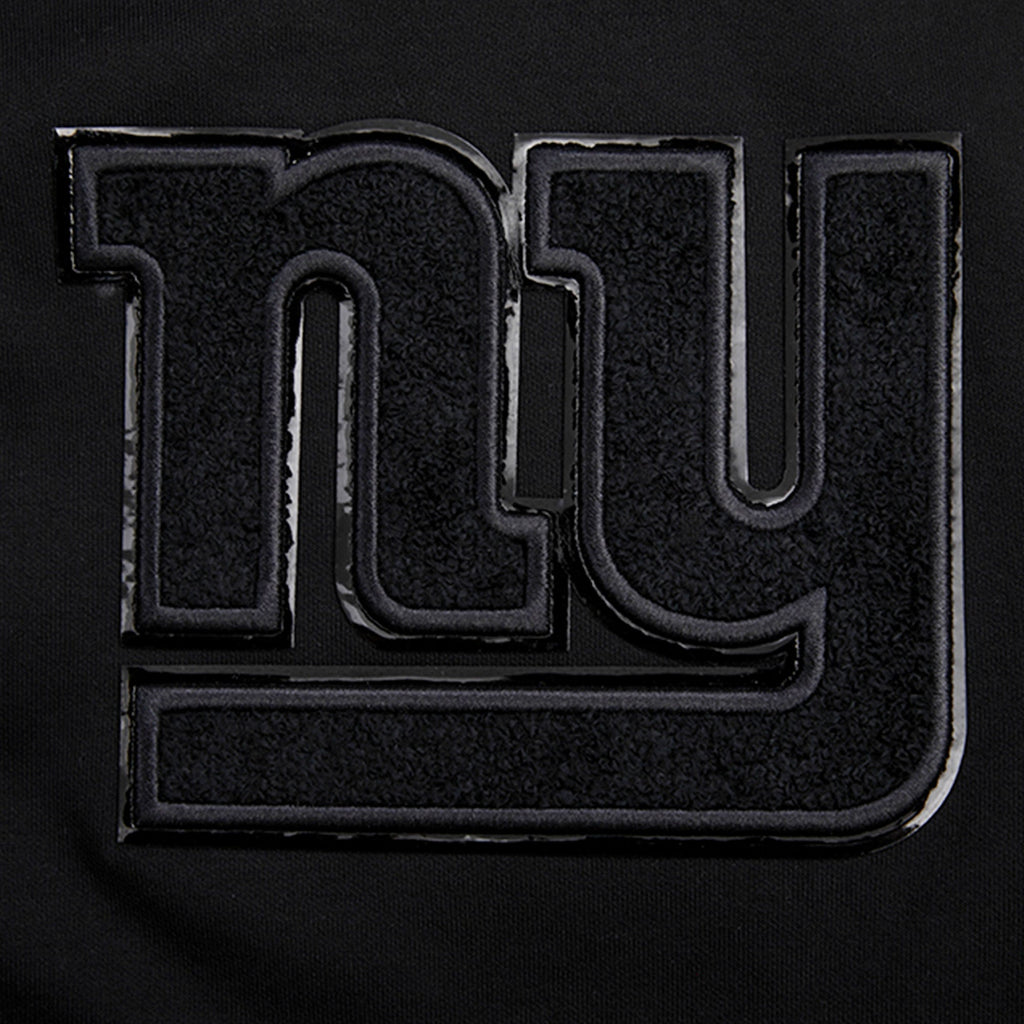 NFL NEW YORK GIANTS TRIPLE BLACK MEN'S DK FZ HOODIE (TRIPLE BLACK)