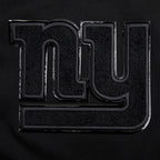 NFL NEW YORK GIANTS TRIPLE BLACK MEN'S DK FZ HOODIE (TRIPLE BLACK)