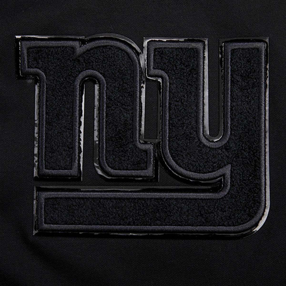 NFL NEW YORK GIANTS TRIPLE BLACK MEN'S DK FZ HOODIE (TRIPLE BLACK)