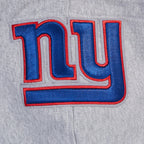 NFL NEW YORK GIANTS OLD ENGLISH CHANDAIL À CAPUCHON EN MOLLETON POUR HOMME (GRIS CHINÉ)