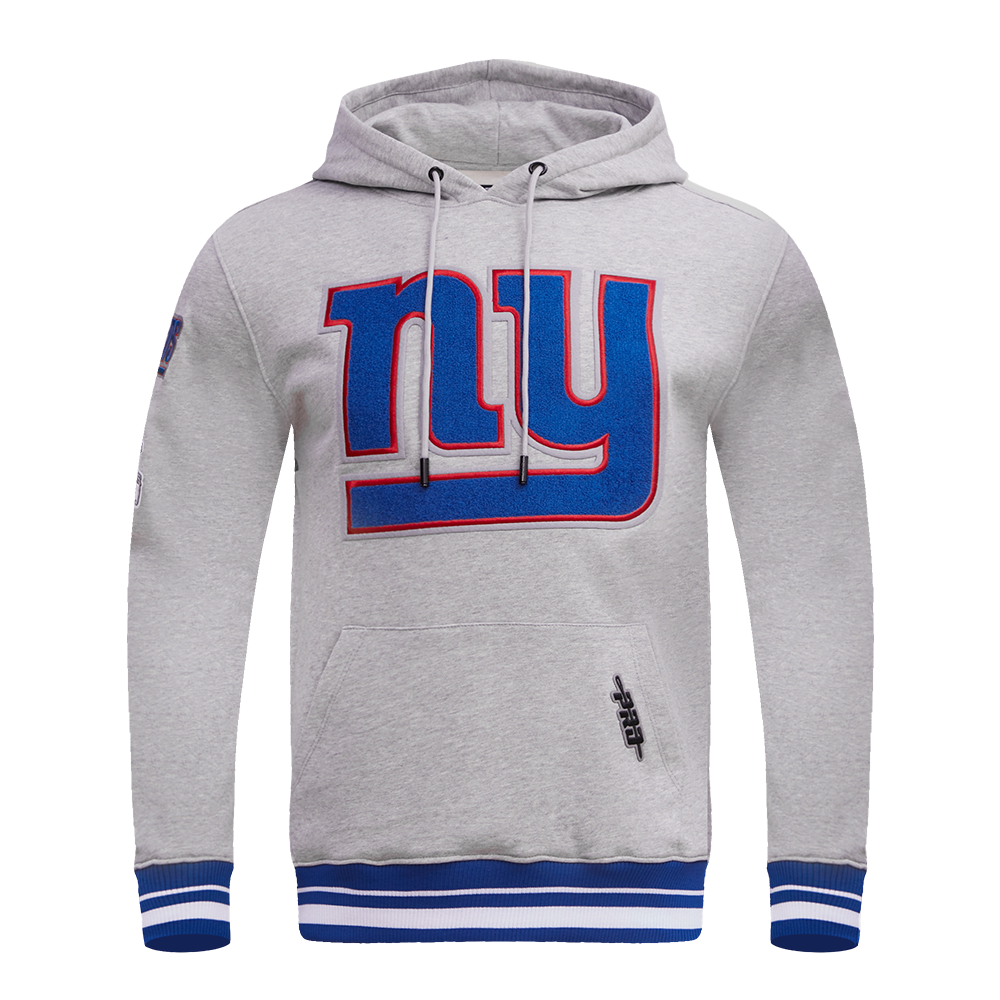 NFL NEW YORK GIANTS CHANDAIL À CAPUCHON MASHUP CÔTELÉ POUR HOMME (GRIS CHINÉ/BLEU DODGER)