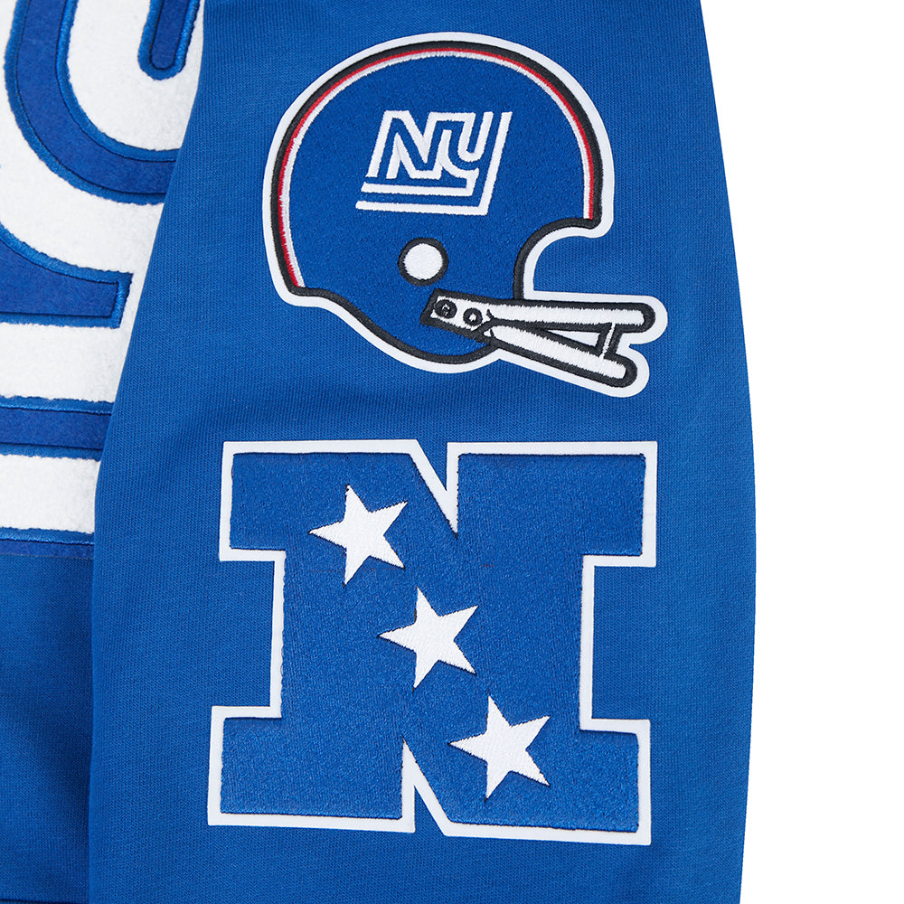 NFL NEW YORK GIANTS RETRO CLASSICS CHANDAIL À CAPUCHON POUR HOMME (BLEU DODGER)