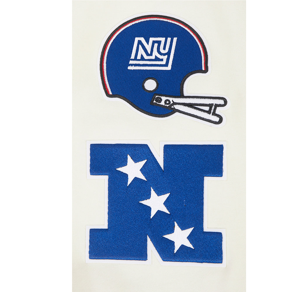 NFL NEW YORK GIANTS RETRO CLASSICS MEN'S SWEATSHIRT (EGGSHELL/DODGER BLUE)
