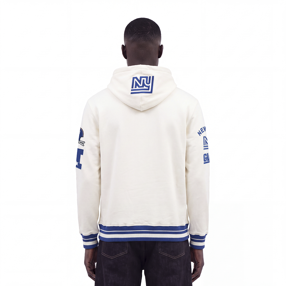 NFL NEW YORK GIANTS RETRO CLASSICS MEN'S SWEATSHIRT (EGGSHELL/DODGER BLUE)