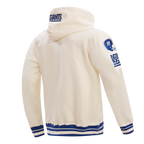 NFL NEW YORK GIANTS RETRO CLASSIC MEN'S PULLOVER HOODIE (EGGSHELL/DODGER BLUE)