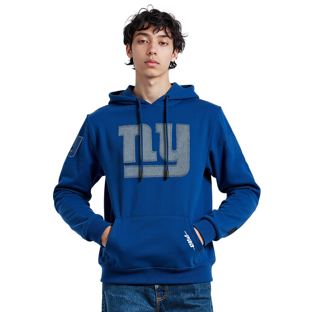 NFL NEW YORK GIANTS VARSITY BLUES CHANDAIL À CAPUCHON (BLEU DODGER)