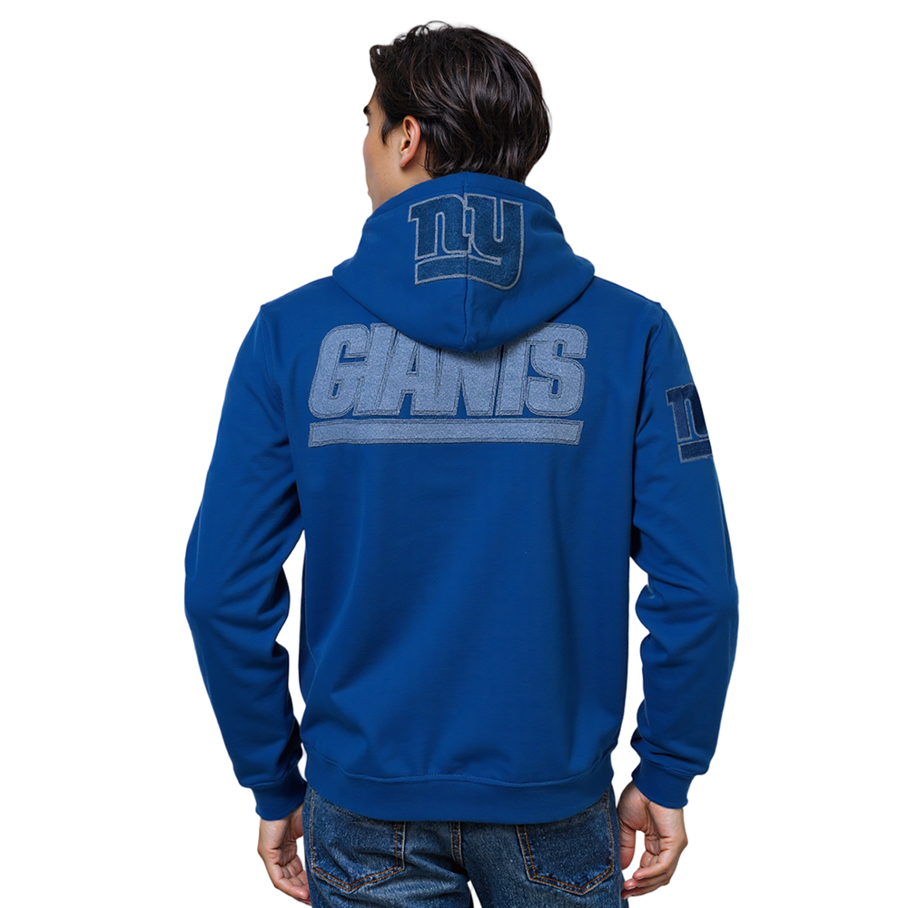 NFL NEW YORK GIANTS VARSITY BLUES CHANDAIL À CAPUCHON (BLEU DODGER)