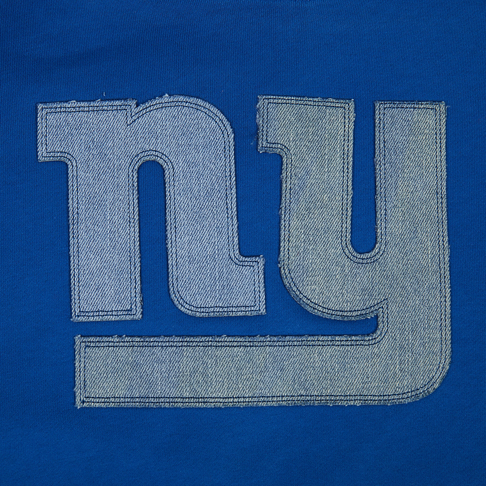 NFL NEW YORK GIANTS VARSITY BLUES CHANDAIL À CAPUCHON (BLEU DODGER)