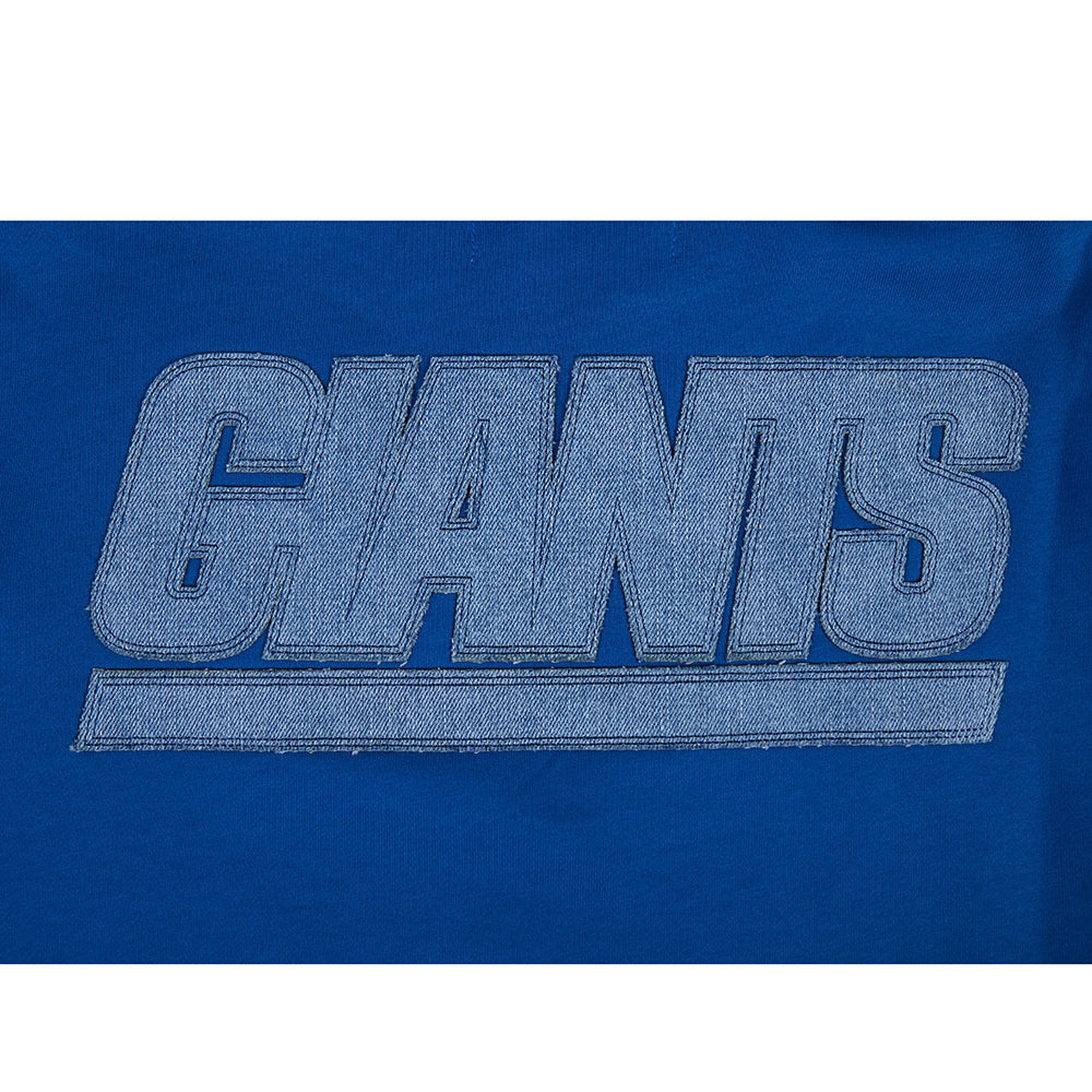 NFL NEW YORK GIANTS VARSITY BLUES CHANDAIL À CAPUCHON (BLEU DODGER)