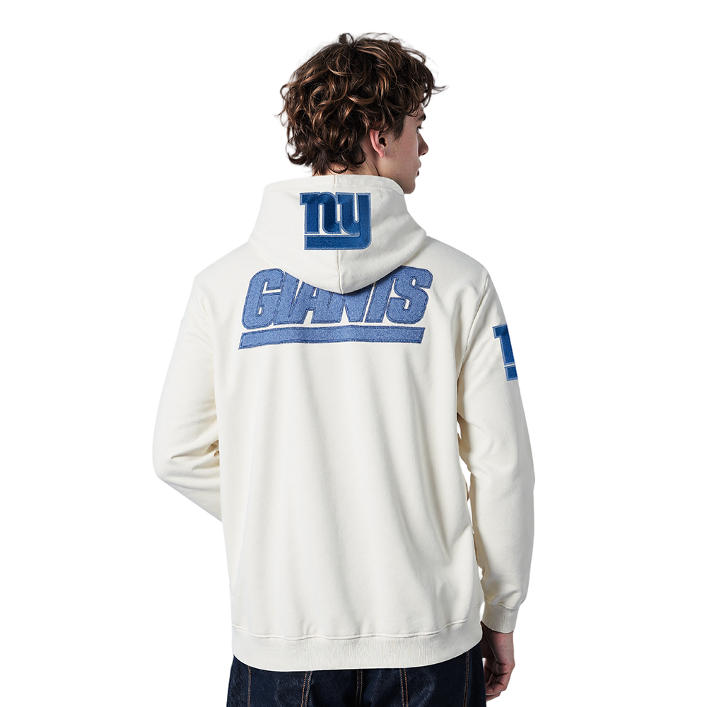 NFL NEW YORK GIANTS VARSITY BLUES PO HOODIE (LINEN)
