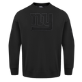 NFL NEW YORK GIANTS NEUTRAL CHANDAIL À COL ROND EN MOLLETON À ÉPAULES TOMBANTES (NOIR)